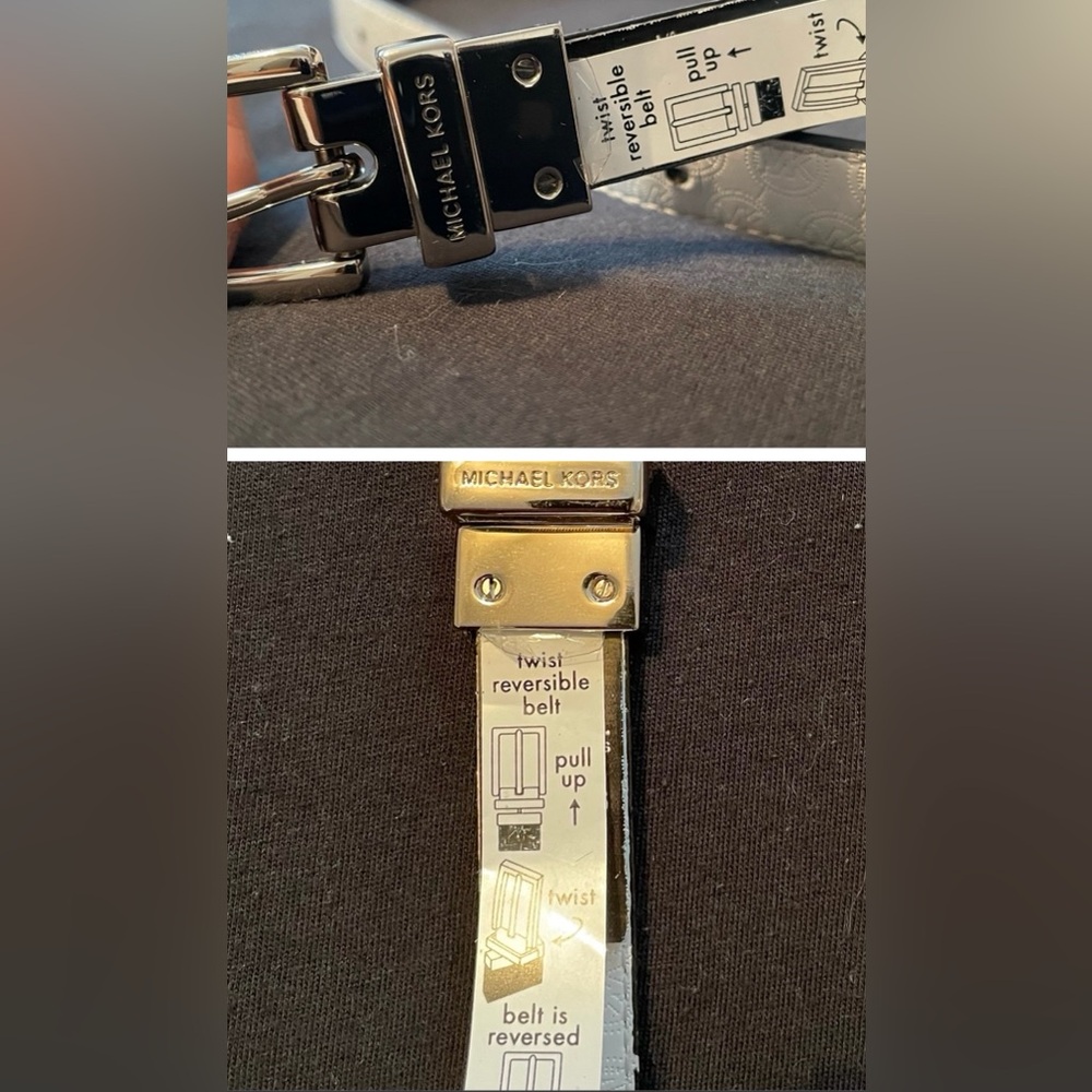 Michael Kors Twist reversible Belt with Monogram Design - Picture 5 of 9